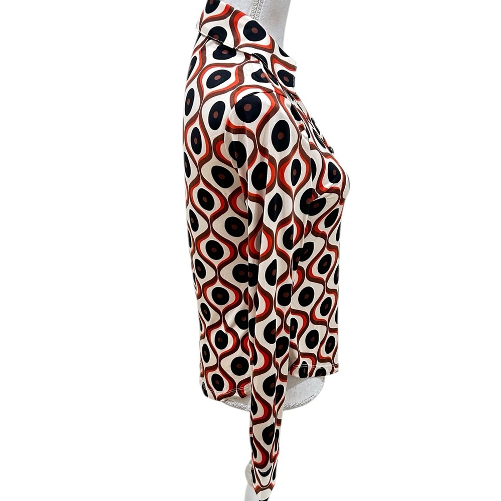 Retro Patterned Button Down Shirt - image 6